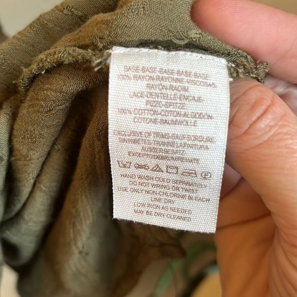 Free People Olive Button Down Shirt - Picture 10 of 10